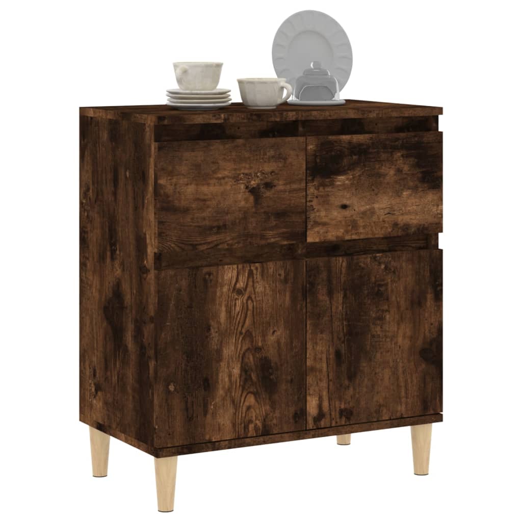 Dressoir 60x35x70 cm bewerkt hout gerookt eikenkleurig is nu te koop bij PeponiXL, paradijselijk wonen!