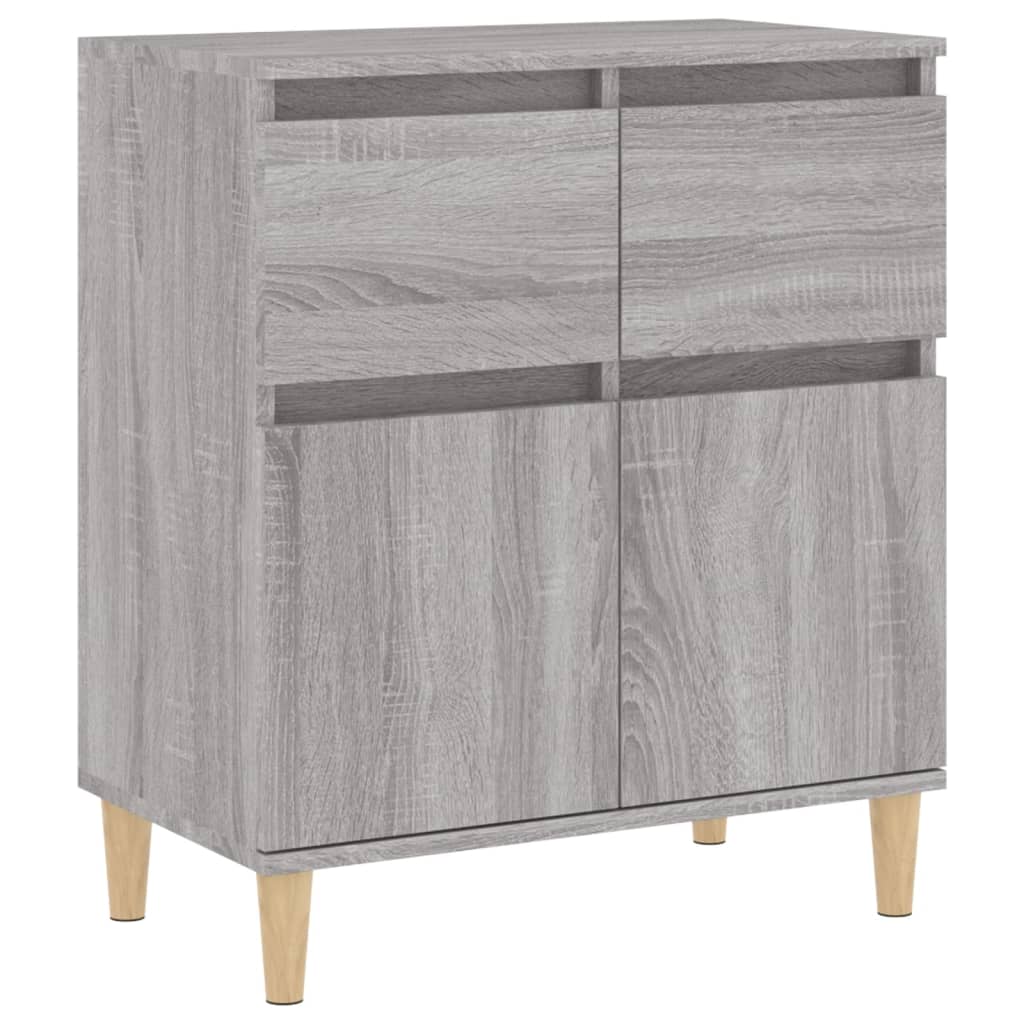 Dressoir 60x35x70 cm bewerkt hout grijs sonoma eikenkleurig is nu te koop bij PeponiXL, paradijselijk wonen!