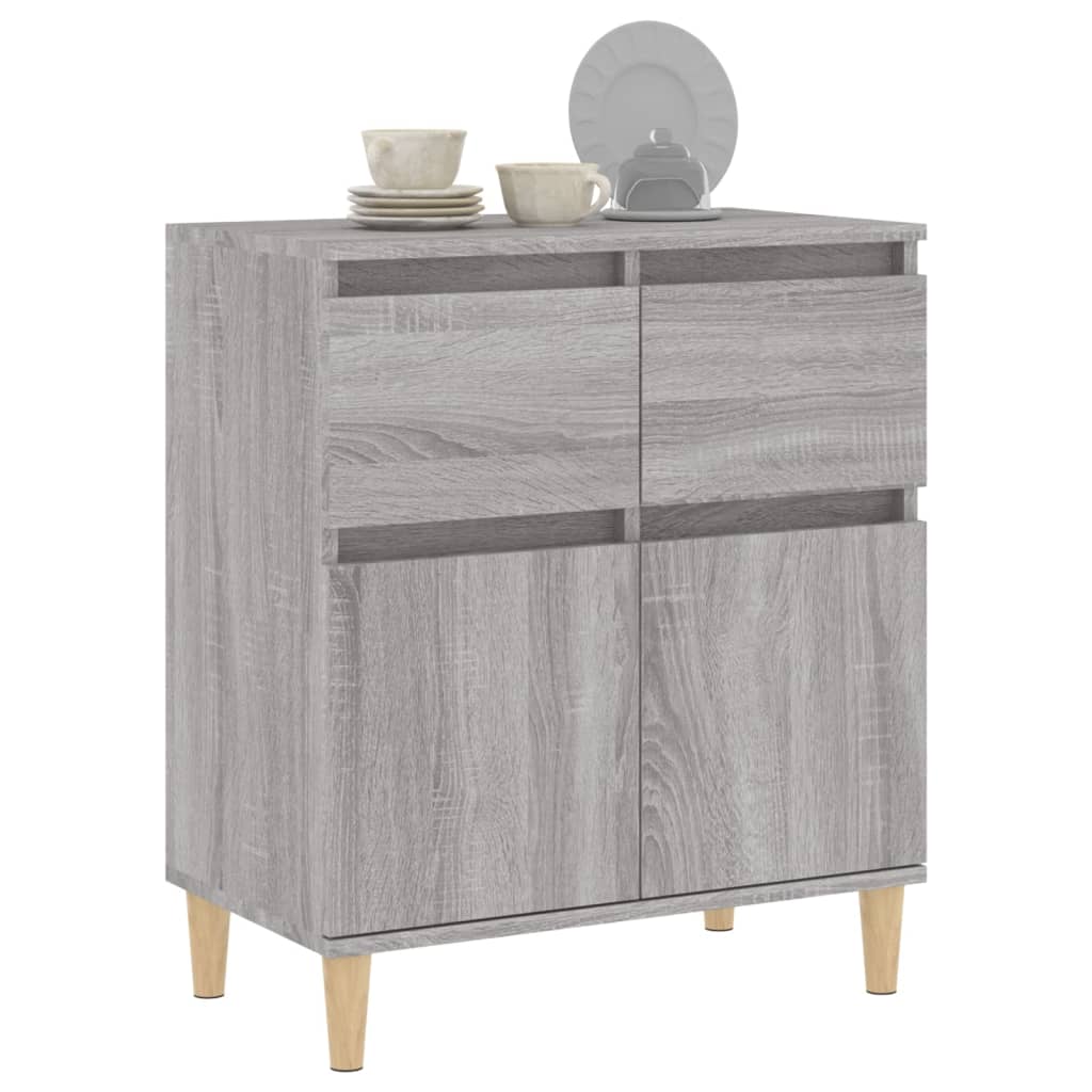 Dressoir 60x35x70 cm bewerkt hout grijs sonoma eikenkleurig is nu te koop bij PeponiXL, paradijselijk wonen!