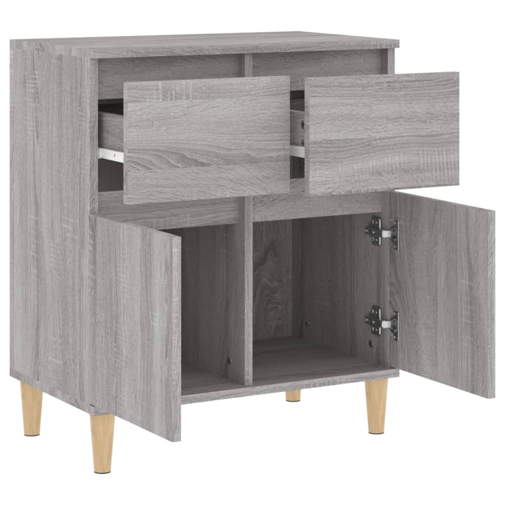 Dressoir 60x35x70 cm bewerkt hout grijs sonoma eikenkleurig is nu te koop bij PeponiXL, paradijselijk wonen!