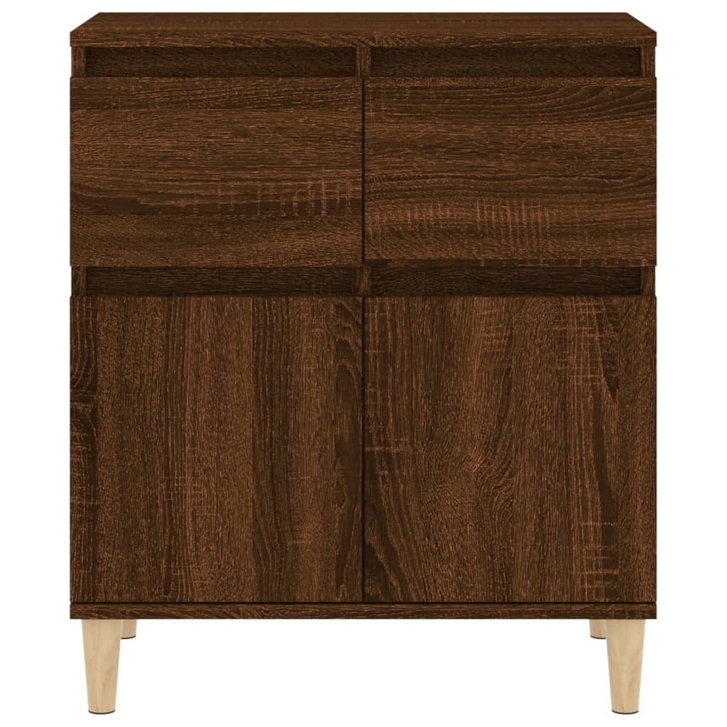 Dressoir 60x35x70 cm bewerkt hout bruin eikenkleur is nu te koop bij PeponiXL, paradijselijk wonen!