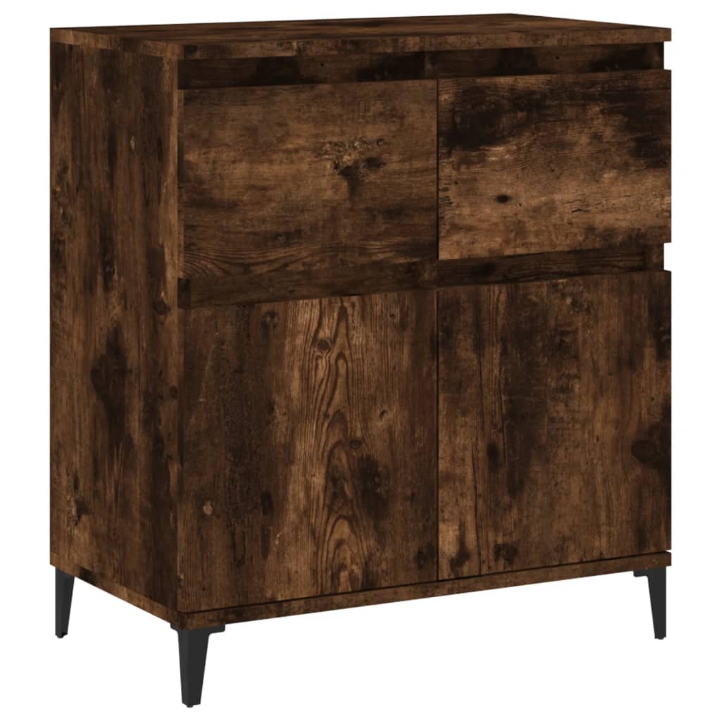 Dressoir 60x35x70 cm bewerkt hout gerookt eikenkleurig is nu te koop bij PeponiXL, paradijselijk wonen!