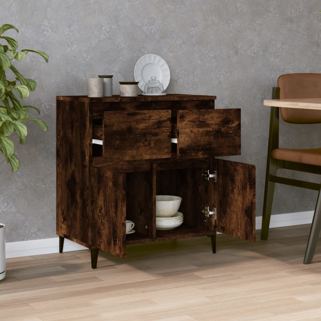 Dressoir 60x35x70 cm bewerkt hout gerookt eikenkleurig is nu te koop bij PeponiXL, paradijselijk wonen!