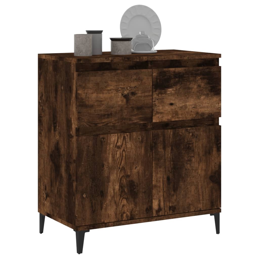Dressoir 60x35x70 cm bewerkt hout gerookt eikenkleurig is nu te koop bij PeponiXL, paradijselijk wonen!