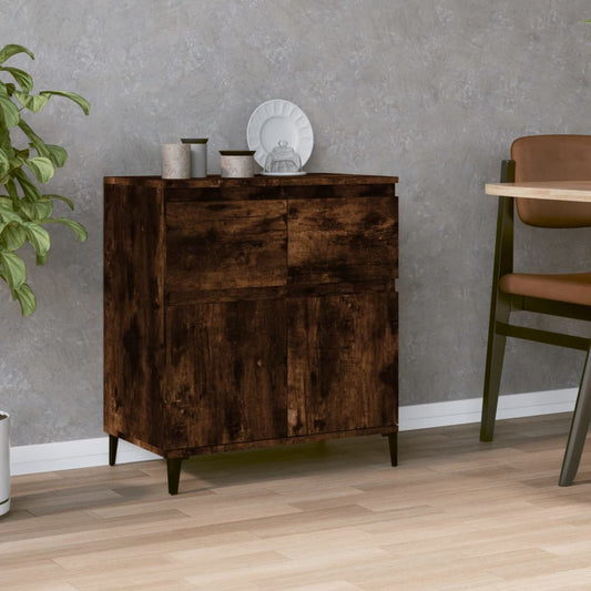 Dressoir 60x35x70 cm bewerkt hout gerookt eikenkleurig is nu te koop bij PeponiXL, paradijselijk wonen!
