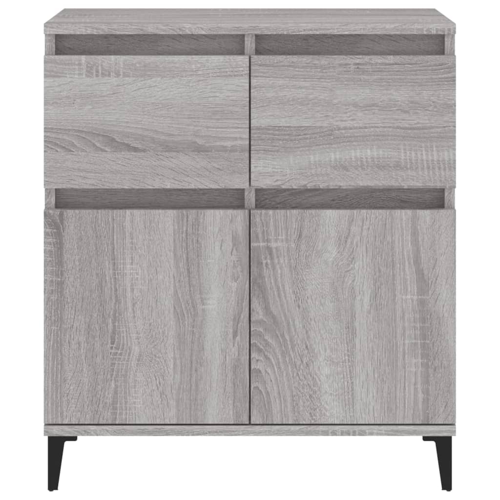 Dressoir 60x35x70 cm bewerkt hout grijs sonoma eikenkleurig is nu te koop bij PeponiXL, paradijselijk wonen!