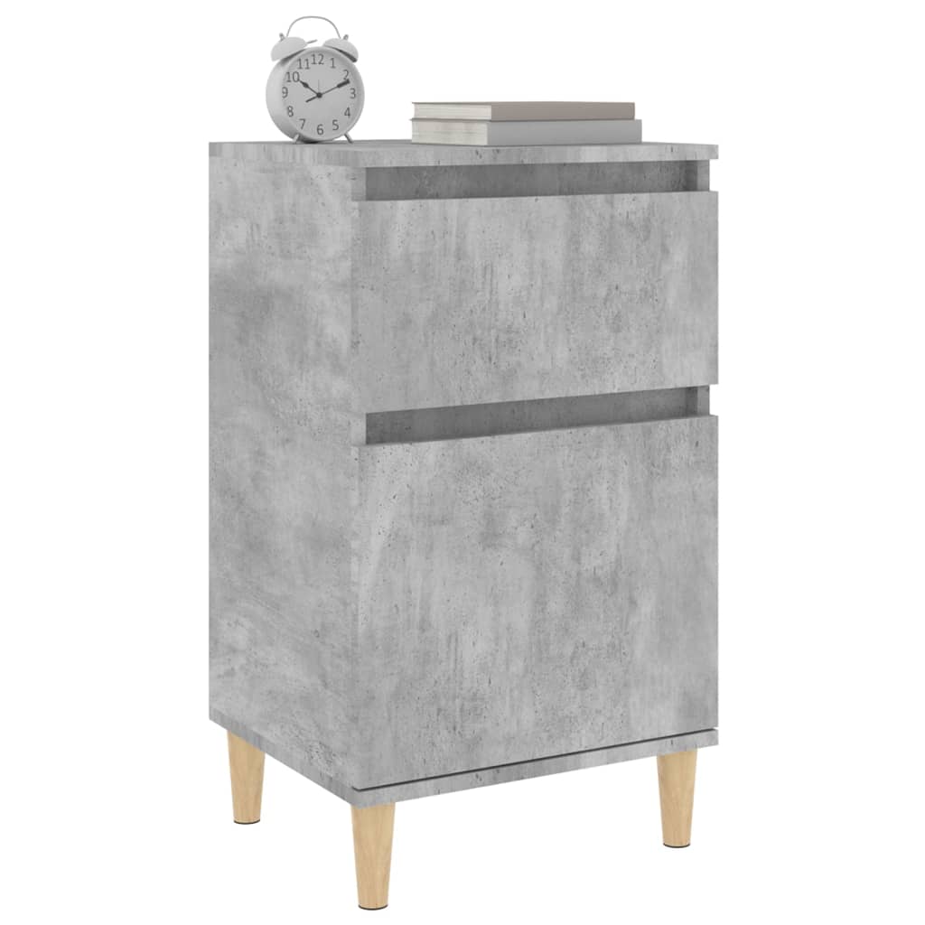 Nachtkastjes 2 st 40x35x70 cm betongrijs is nu te koop bij PeponiXL, paradijselijk wonen!