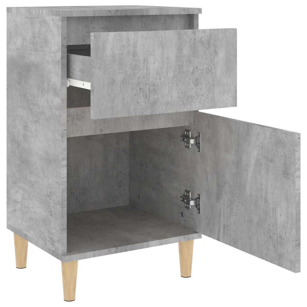 Nachtkastjes 2 st 40x35x70 cm betongrijs is nu te koop bij PeponiXL, paradijselijk wonen!