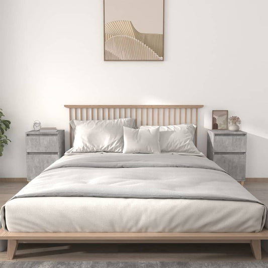 Nachtkastjes 2 st 40x35x70 cm betongrijs is nu te koop bij PeponiXL, paradijselijk wonen!