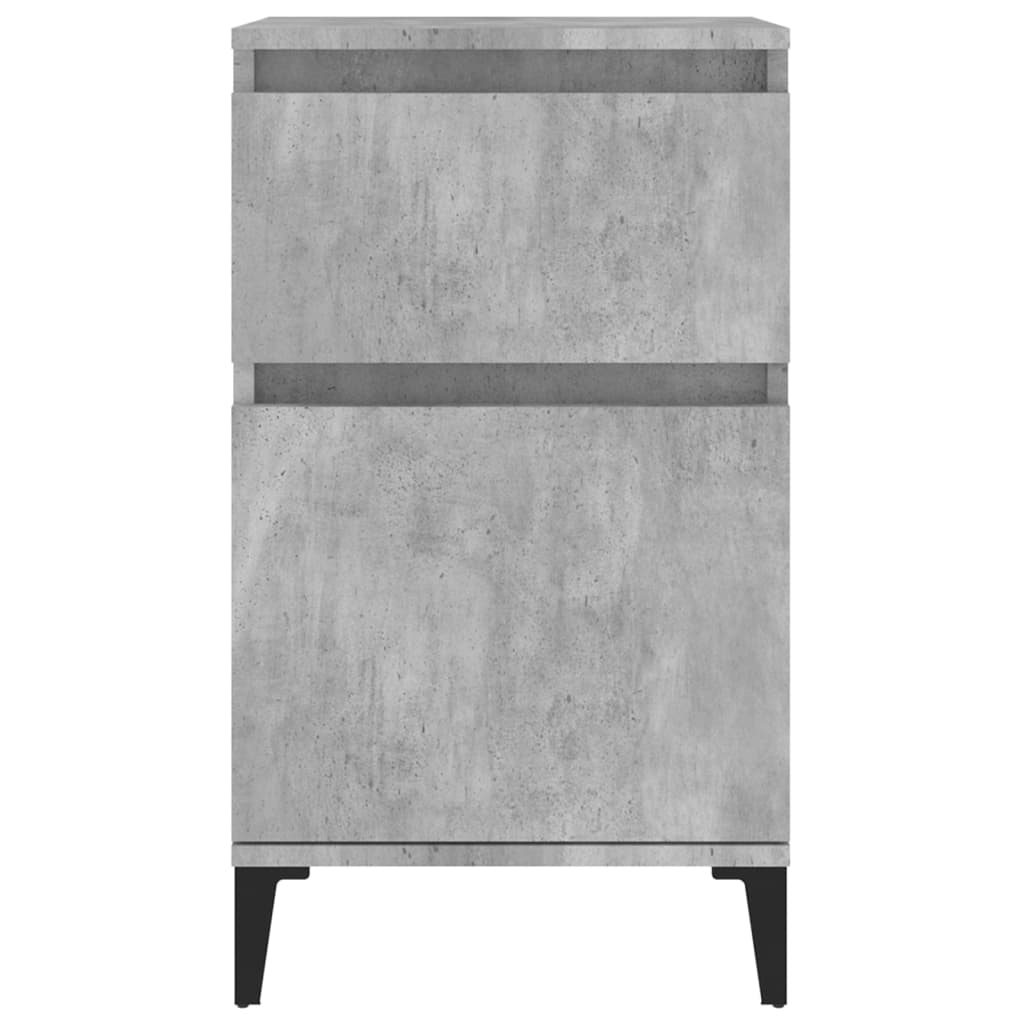 Nachtkastjes 2 st 40x35x70 cm betongrijs is nu te koop bij PeponiXL, paradijselijk wonen!