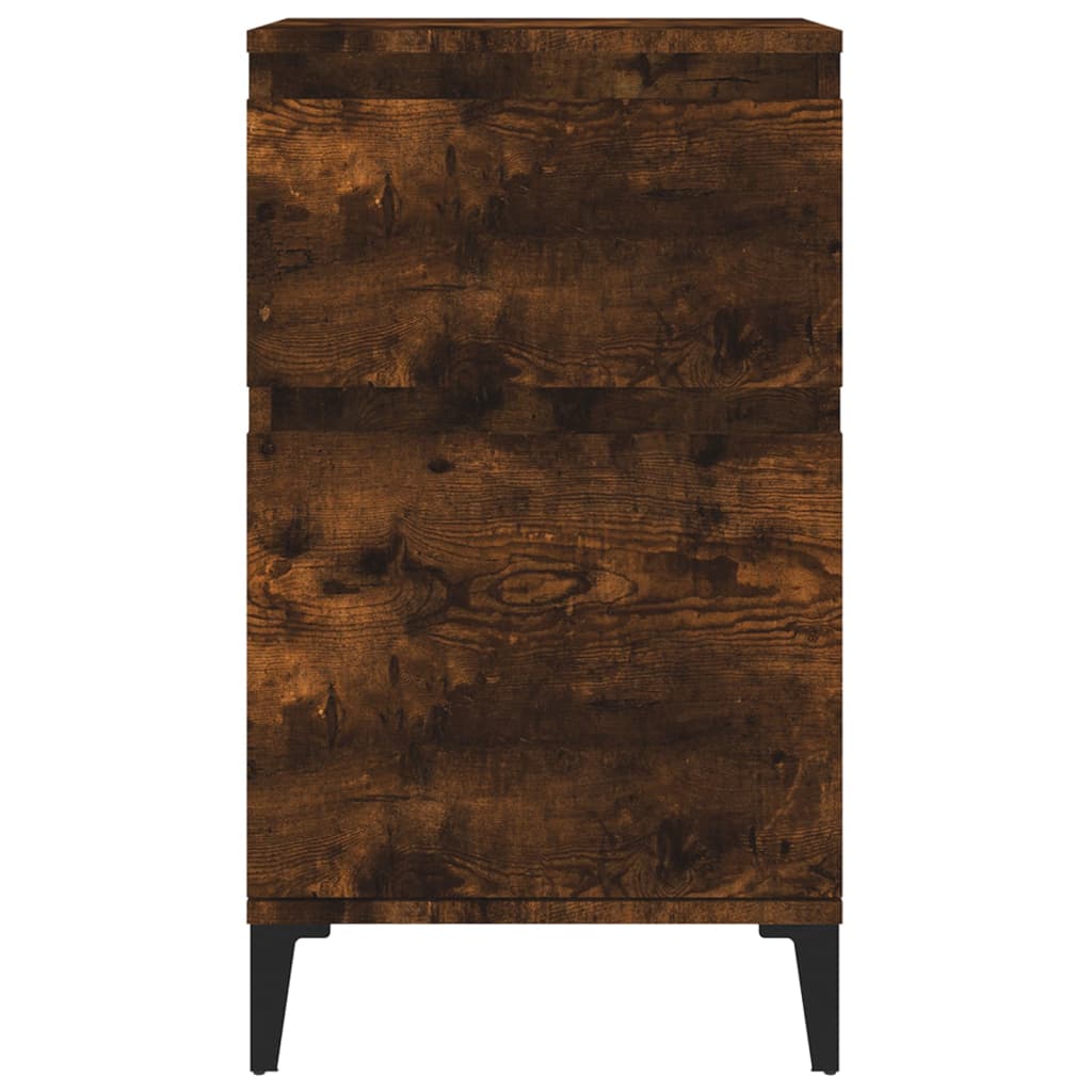 Nachtkastje 40x35x70 cm gerookt eikenkleurig is nu te koop bij PeponiXL, paradijselijk wonen!