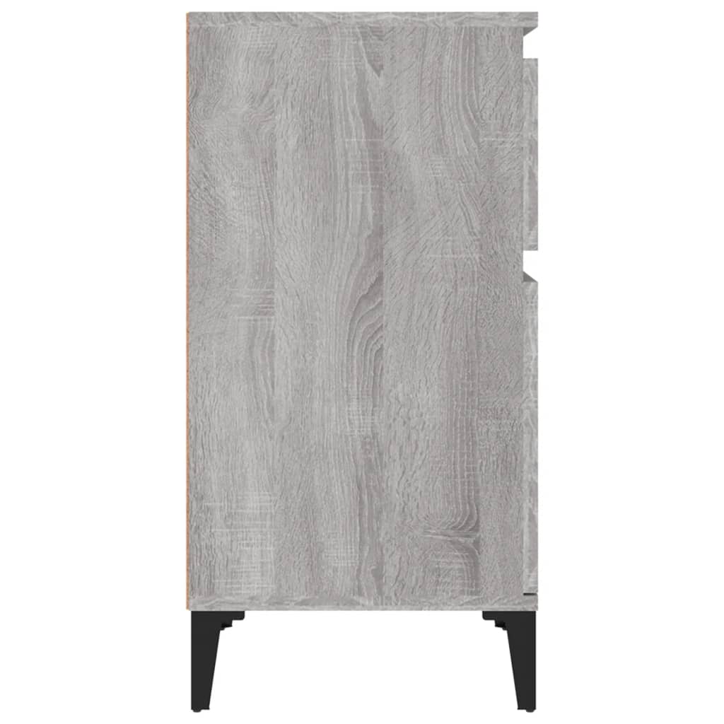 Nachtkastjes 2 st 40x35x70 cm bewerkt hout grijs sonoma eiken is nu te koop bij PeponiXL, paradijselijk wonen!