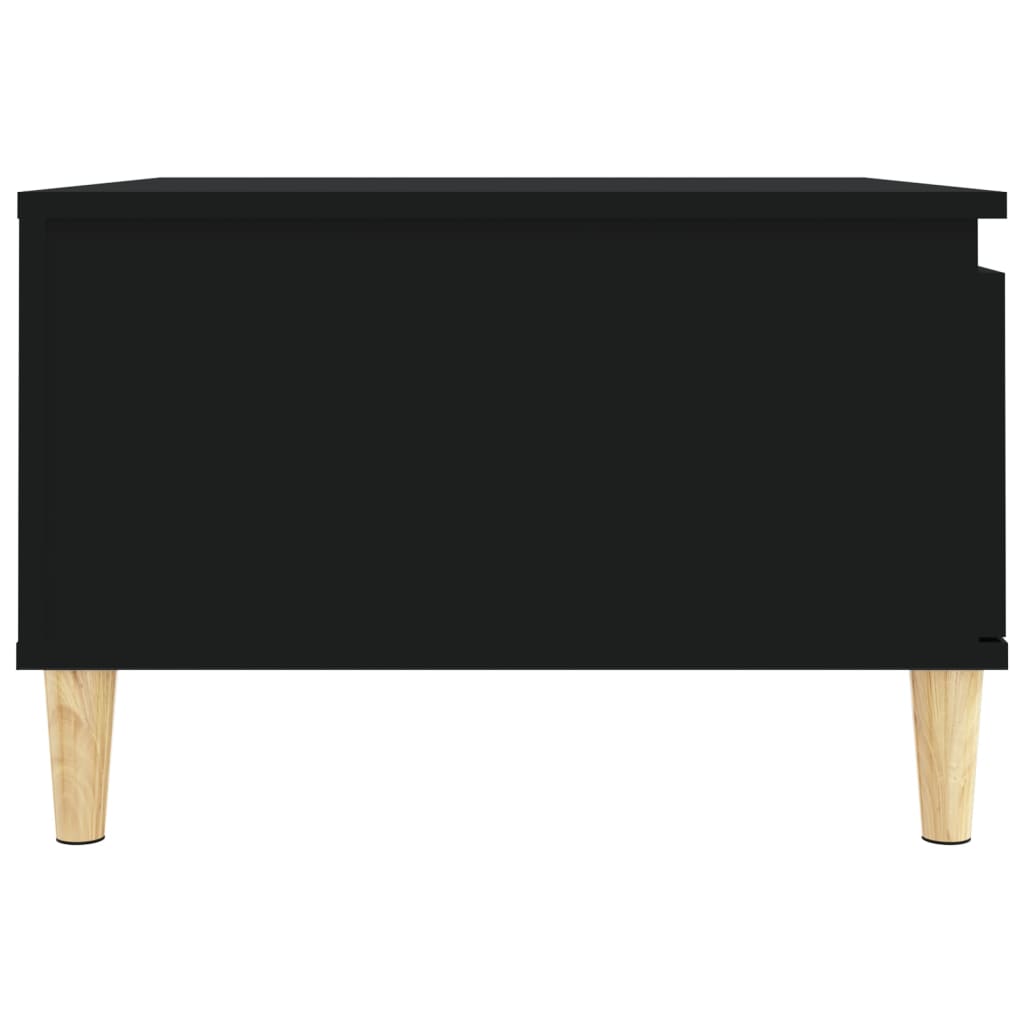 Salontafel 55x55x36,5 cm bewerkt hout zwart is nu te koop bij PeponiXL, paradijselijk wonen!