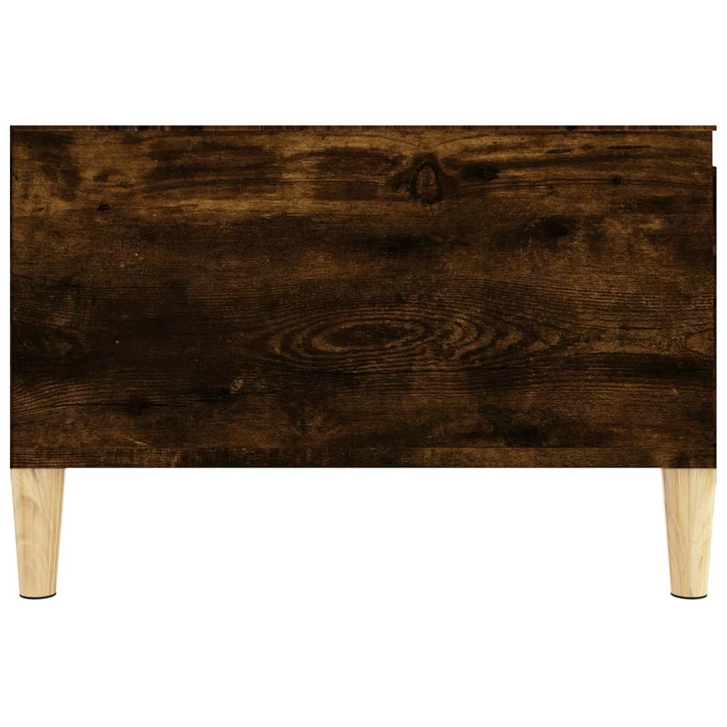 Salontafel 55x55x36,5 cm bewerkt hout gerookt eikenkleurig is nu te koop bij PeponiXL, paradijselijk wonen!