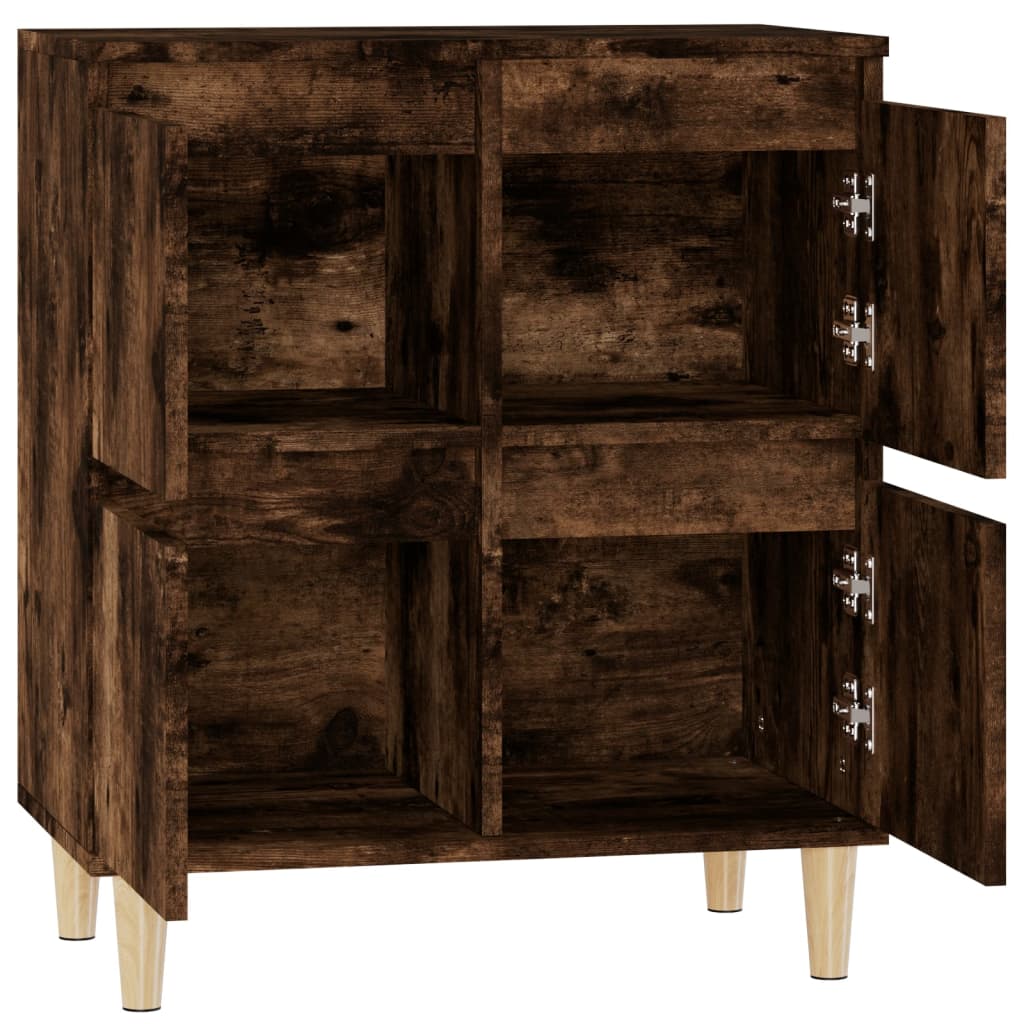 Dressoir 60x35x70 cm bewerkt hout gerookt eikenkleurig is nu te koop bij PeponiXL, paradijselijk wonen!