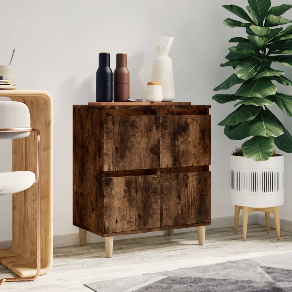 Dressoir 60x35x70 cm bewerkt hout gerookt eikenkleurig is nu te koop bij PeponiXL, paradijselijk wonen!