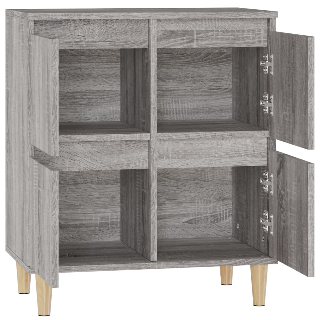 Dressoir 60x35x70 cm bewerkt hout grijs sonoma eikenkleurig is nu te koop bij PeponiXL, paradijselijk wonen!