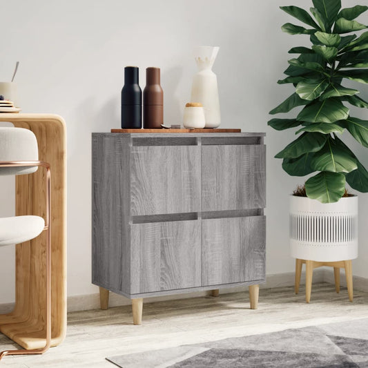 Dressoir 60x35x70 cm bewerkt hout grijs sonoma eikenkleurig is nu te koop bij PeponiXL, paradijselijk wonen!