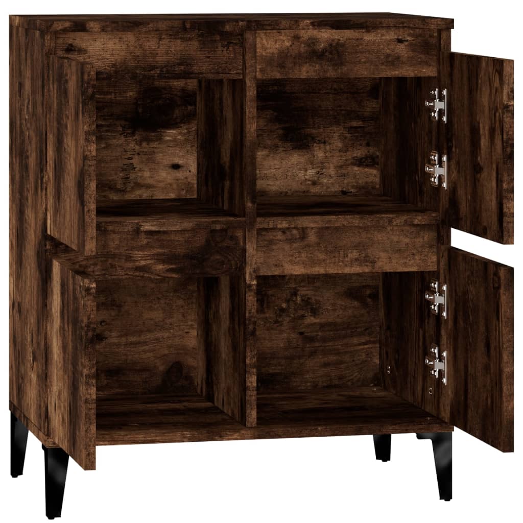Dressoir 60x35x70 cm bewerkt hout gerookt eikenkleurig is nu te koop bij PeponiXL, paradijselijk wonen!