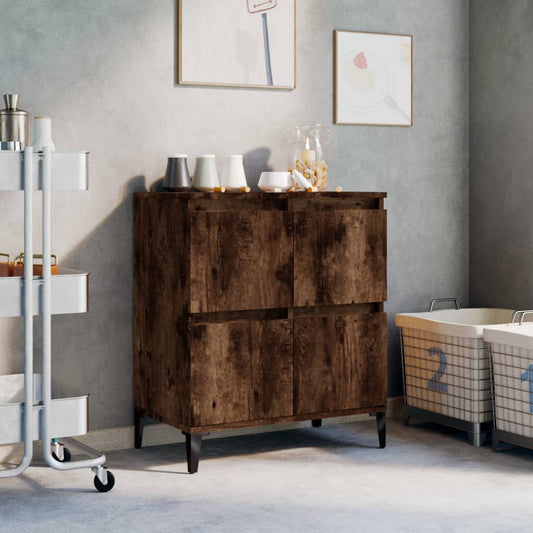 Dressoir 60x35x70 cm bewerkt hout gerookt eikenkleurig is nu te koop bij PeponiXL, paradijselijk wonen!