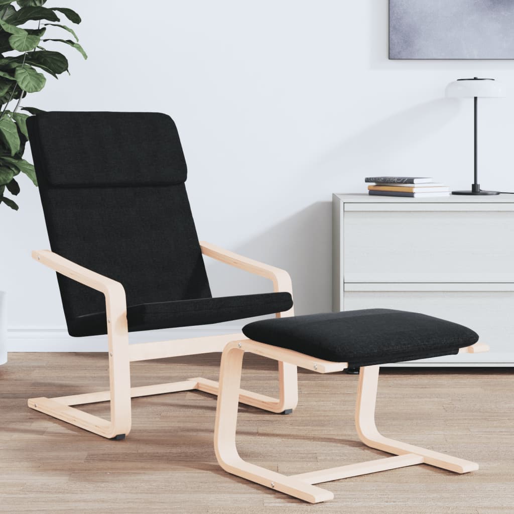 Relaxstoel stof zwart is nu te koop bij PeponiXL, paradijselijk wonen!