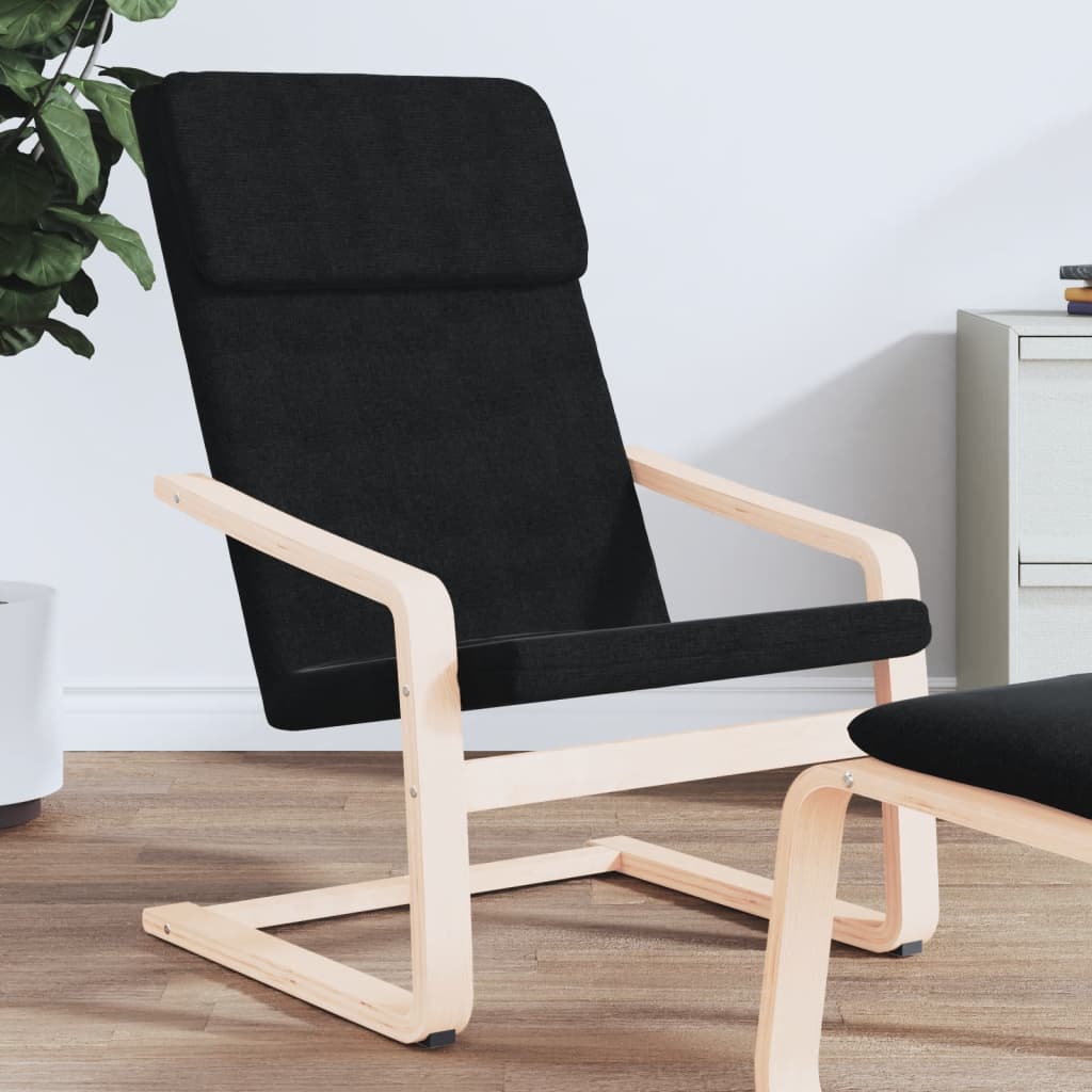 Relaxstoel stof zwart is nu te koop bij PeponiXL, paradijselijk wonen!