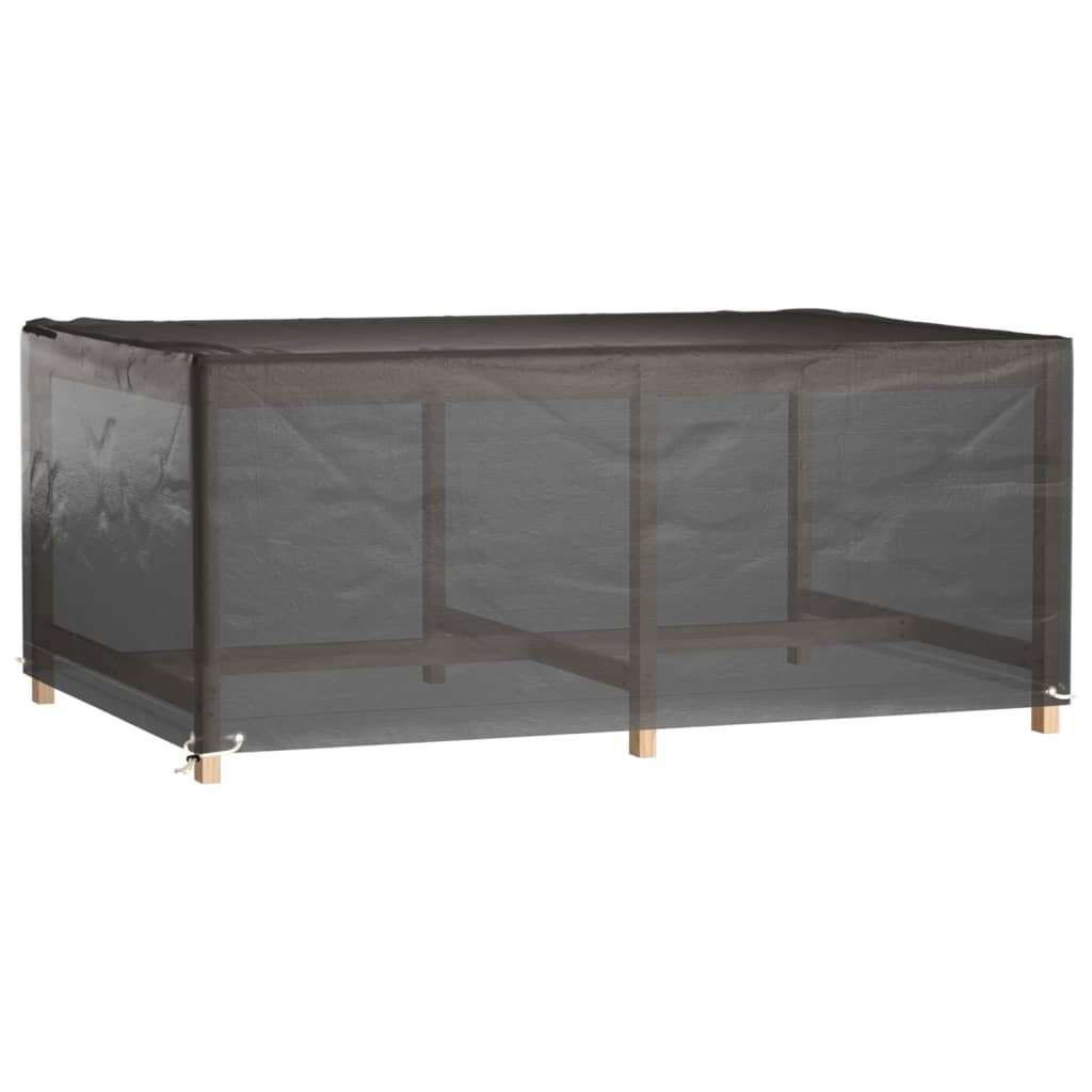 Tuinmeubelhoezen 2 st 8 oogjes rechthoekig 180x122x75 cm is nu te koop bij PeponiXL, paradijselijk wonen!