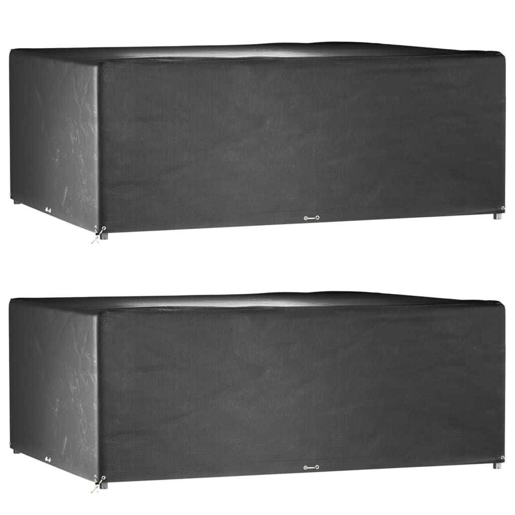 Tuinmeubelhoezen 2 st 16 oogjes rechthoekig 278x204x105 cm is nu te koop bij PeponiXL, paradijselijk wonen!