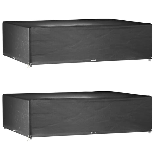 Tuinmeubelhoezen 2 st 16 oogjes rechthoekig 300x200x75 cm is nu te koop bij PeponiXL, paradijselijk wonen!