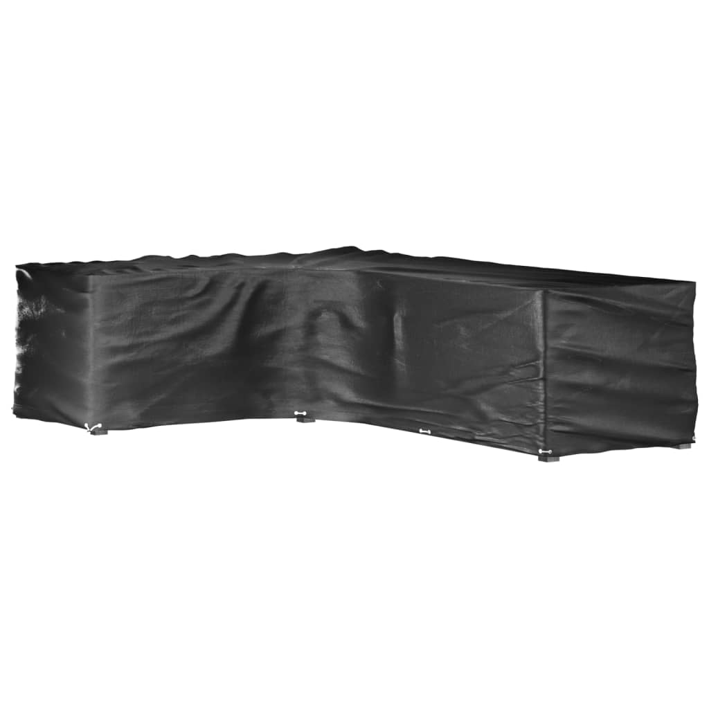 Tuinmeubelhoezen L-vormig 2 st 18 oogjes 220x285x80 cm is nu te koop bij PeponiXL, paradijselijk wonen!