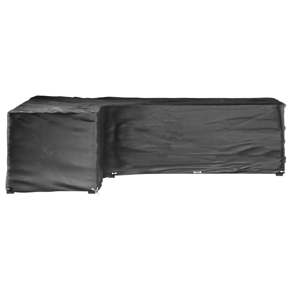 Tuinmeubelhoezen L-vormig 2 st 18 oogjes 220x285x80 cm is nu te koop bij PeponiXL, paradijselijk wonen!