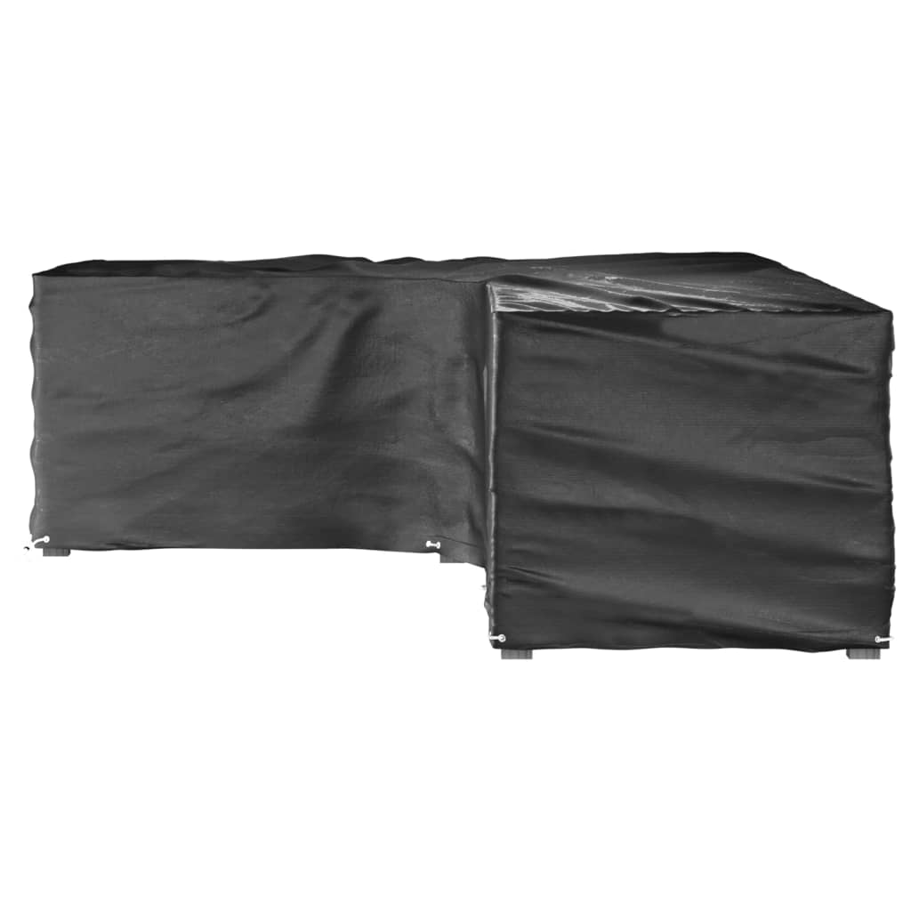 Tuinmeubelhoezen L-vormig 2 st 18 oogjes 220x285x80 cm is nu te koop bij PeponiXL, paradijselijk wonen!