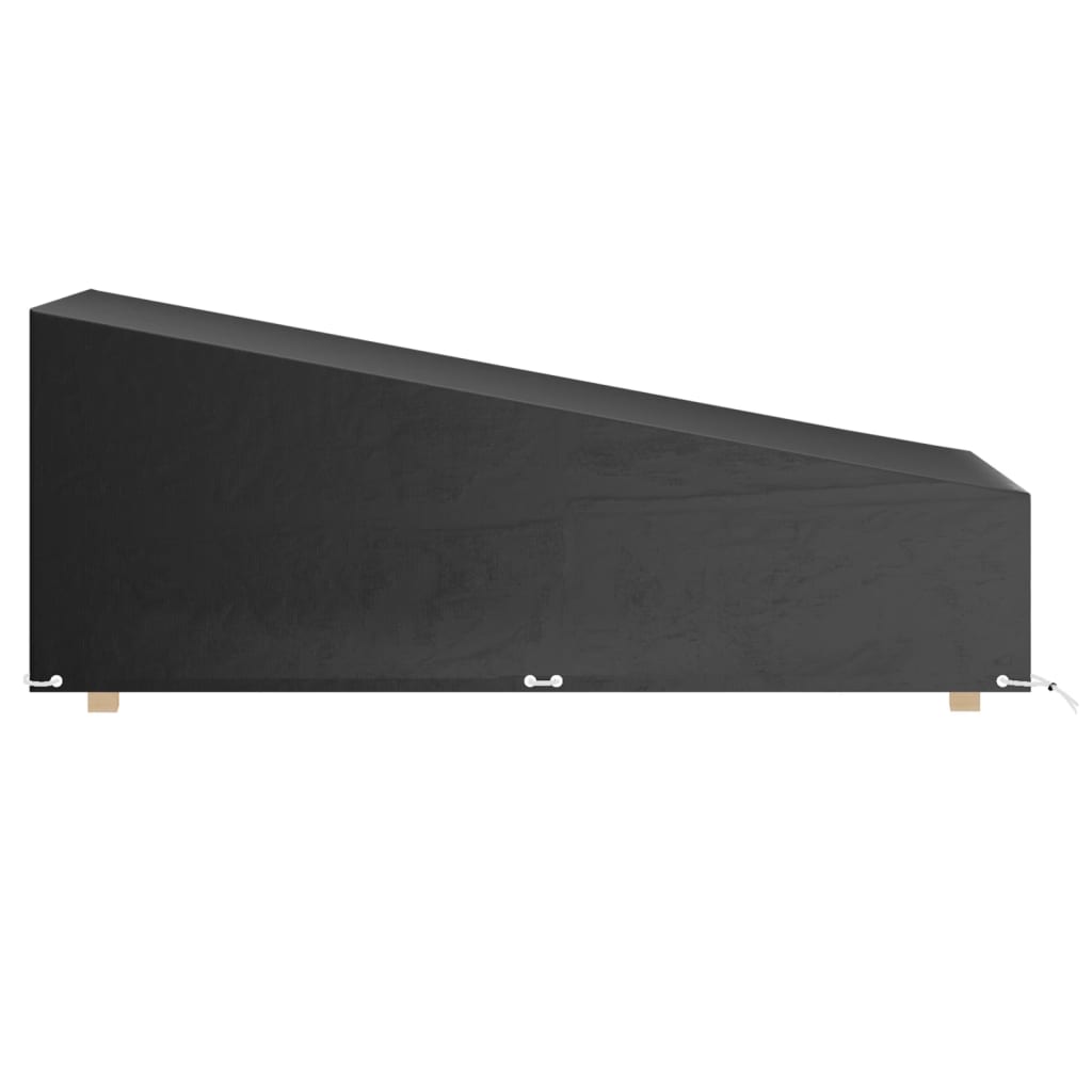 Ligbedhoezen 2 st met 12 oogjes 200x65x35/60 cm polyetheen is nu te koop bij PeponiXL, paradijselijk wonen!