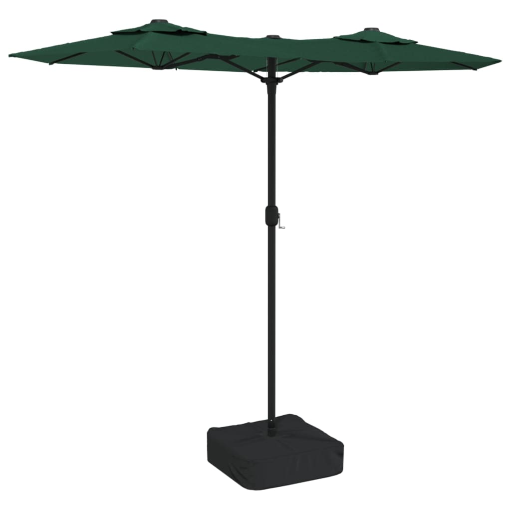 Parasol dubbel dak 316x145 cm groen is nu te koop bij PeponiXL, paradijselijk wonen!