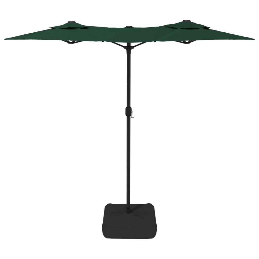 Parasol dubbel dak 316x145 cm groen is nu te koop bij PeponiXL, paradijselijk wonen!