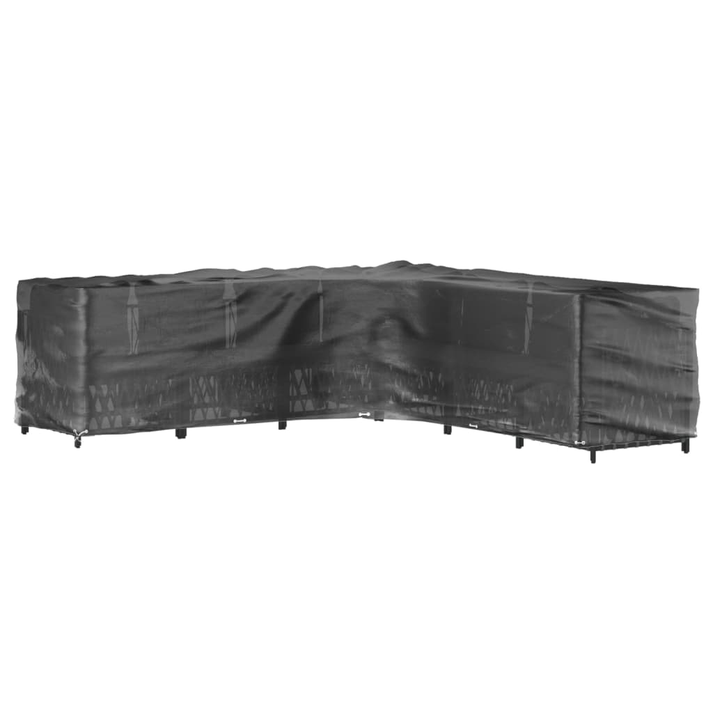 Tuinmeubelhoezen met 18 oogjes L-vormig 220x285x80 cm is nu te koop bij PeponiXL, paradijselijk wonen!