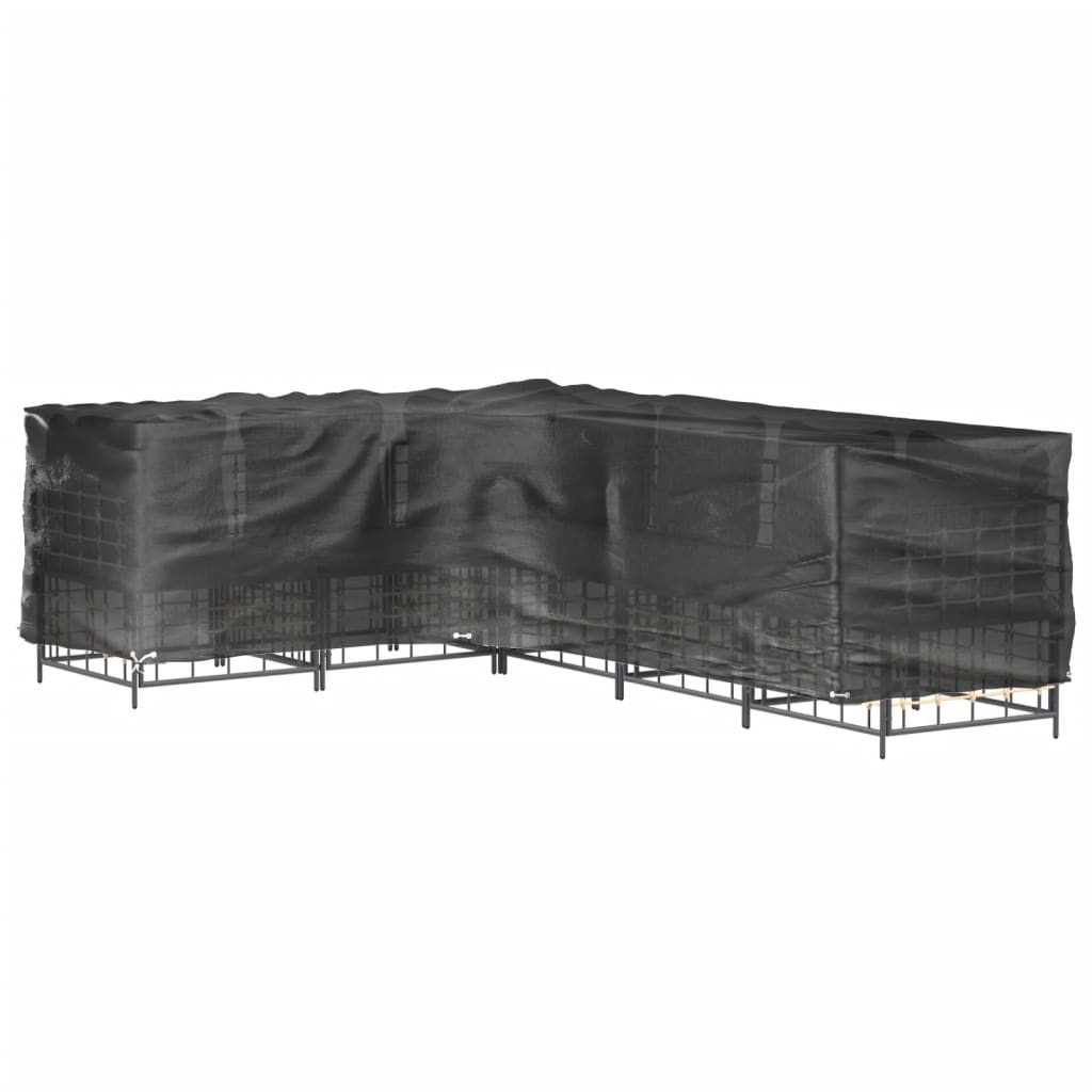 Tuinmeubelhoezen met 16 oogjes L-vormig 260x210x80 cm is nu te koop bij PeponiXL, paradijselijk wonen!