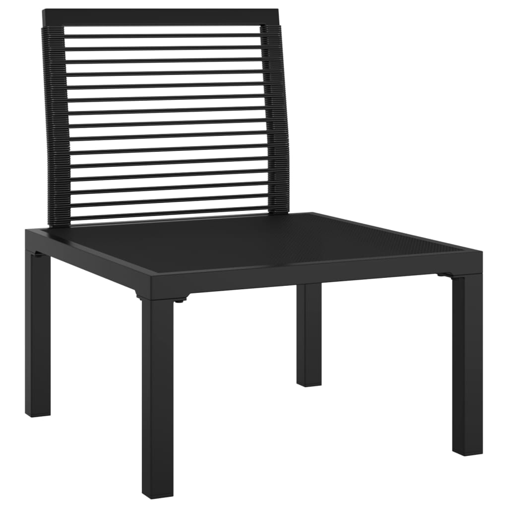 Tuinstoel met kussens poly rattan zwart en grijs is nu te koop bij PeponiXL, paradijselijk wonen!