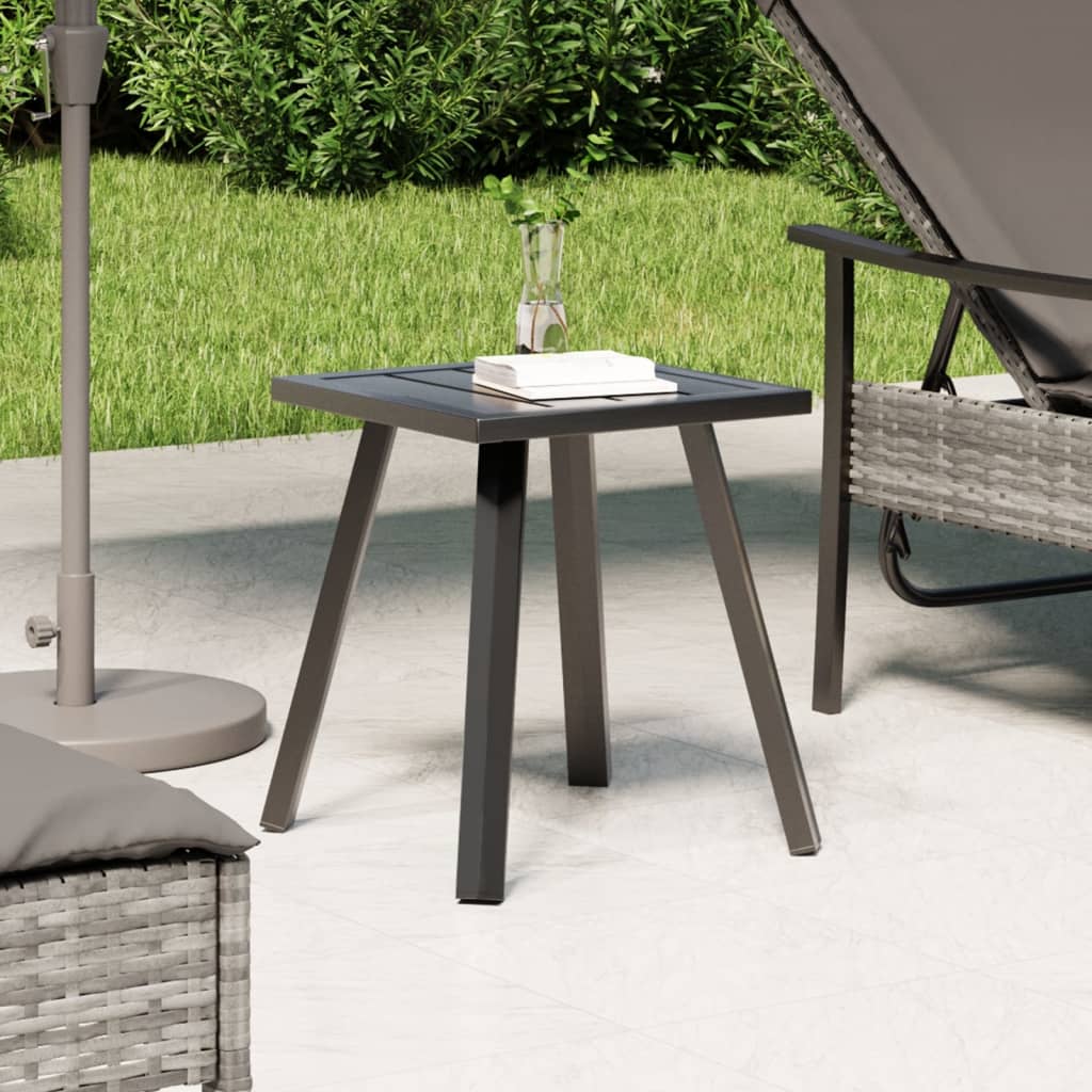 Tuintafel 34x34x38 cm staal antracietkleurig is nu te koop bij PeponiXL, paradijselijk wonen!
