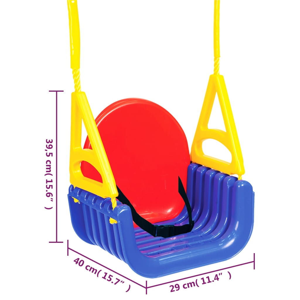 Schommelzitje voor kinderen 3-in-1 29x40x39,5 cm polypropeen is nu te koop bij PeponiXL, paradijselijk wonen!