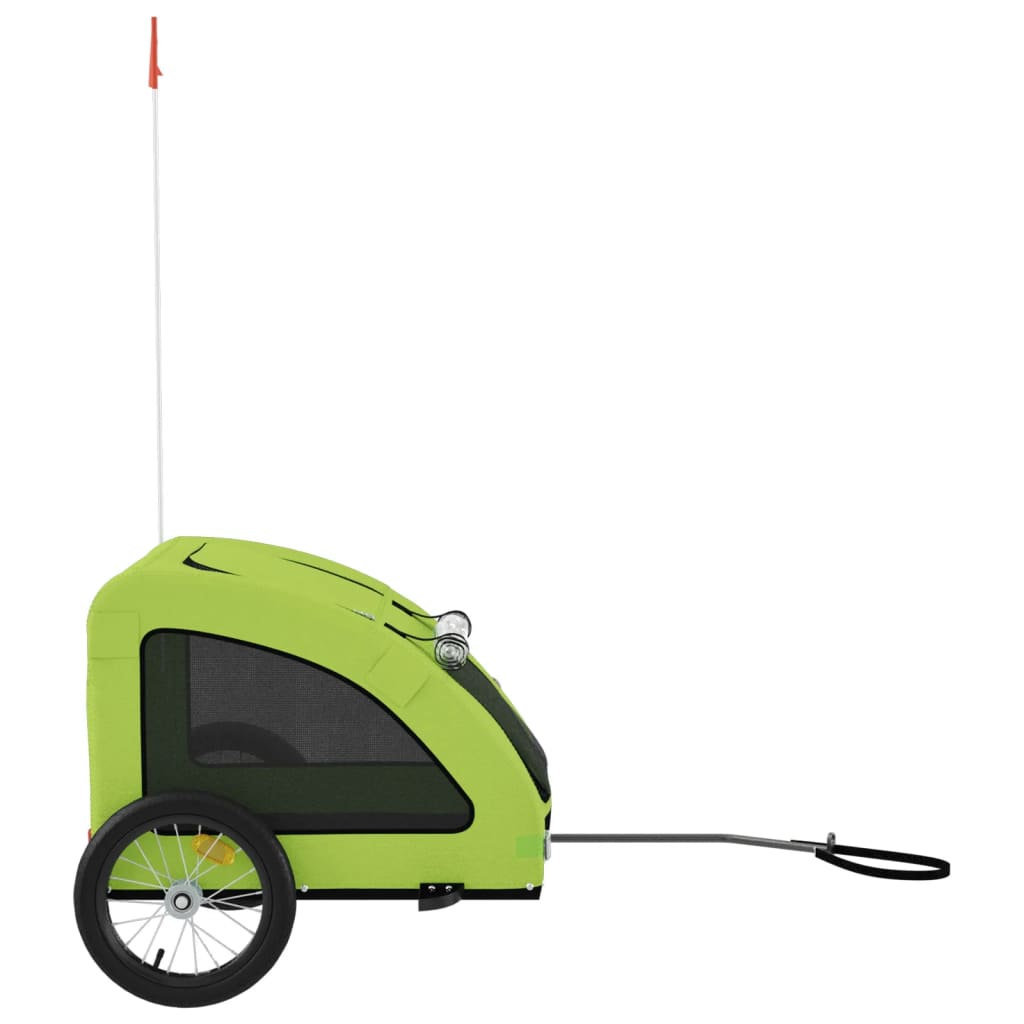Hondenfietstrailer oxford stof en ijzer groen is nu te koop bij PeponiXL, paradijselijk wonen!