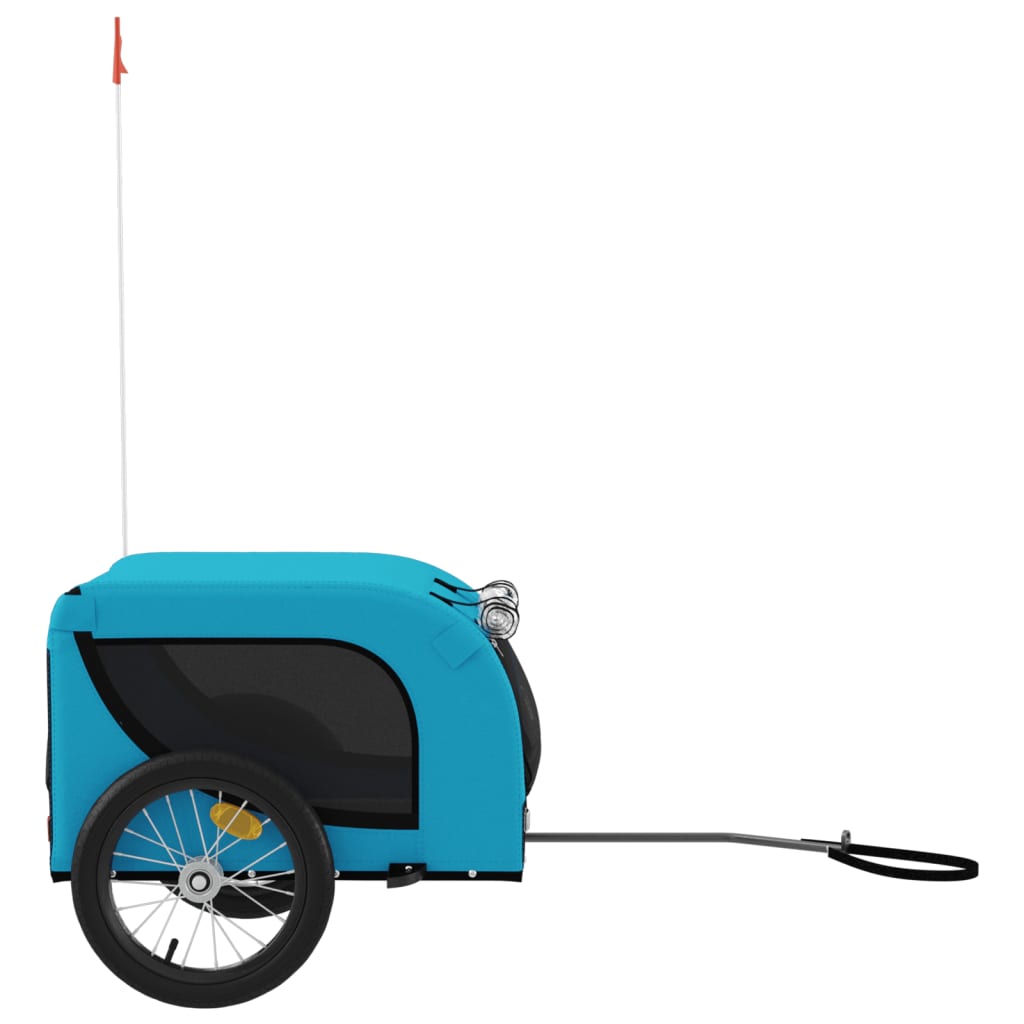 Hondenfietstrailer oxford stof en ijzer blauw en zwart is nu te koop bij PeponiXL, paradijselijk wonen!