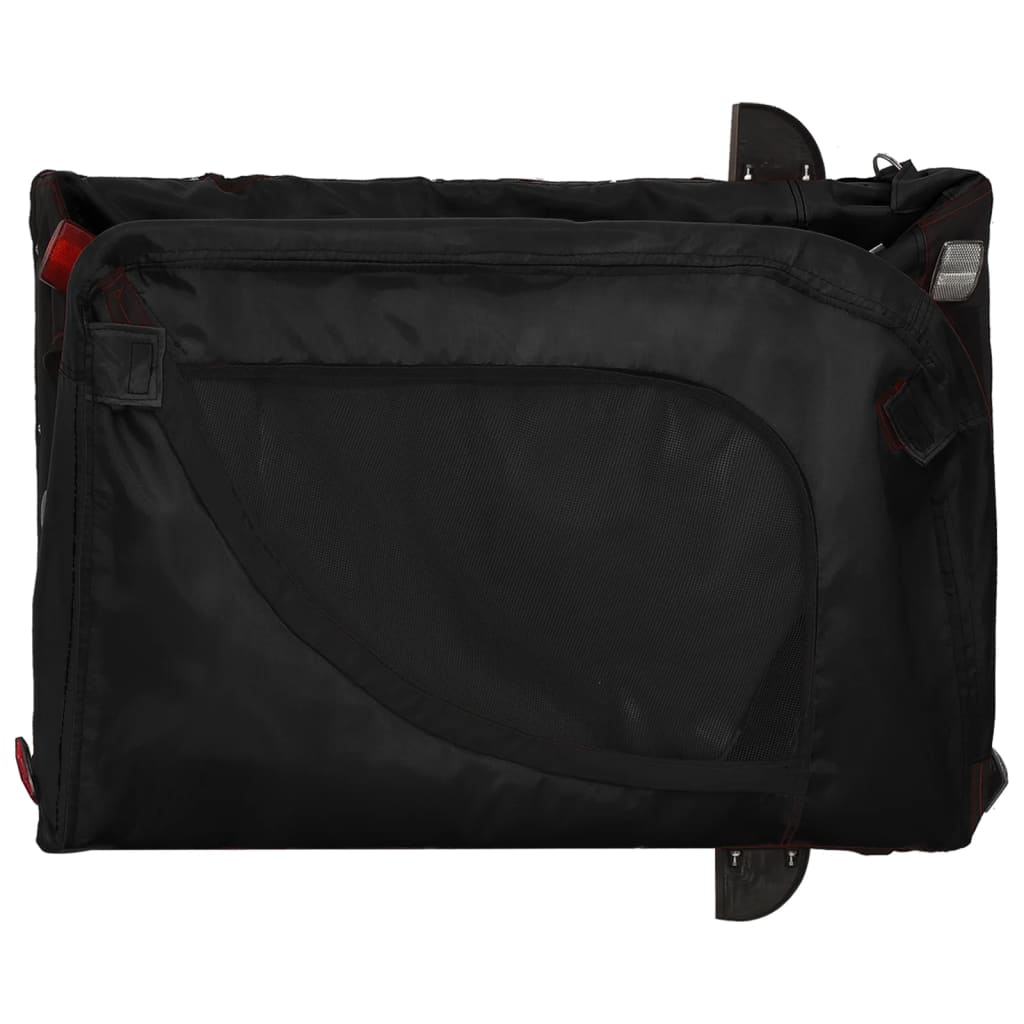 Hondenfietstrailer oxford stof en ijzer zwart is nu te koop bij PeponiXL, paradijselijk wonen!