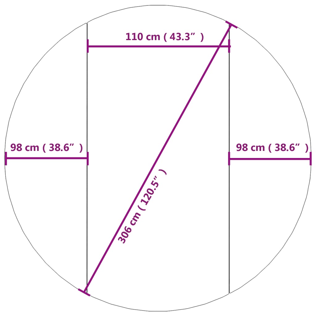 Zwembadgrondzeil Ø306 cm polyester geotextiel lichtgrijs is nu te koop bij PeponiXL, paradijselijk wonen!