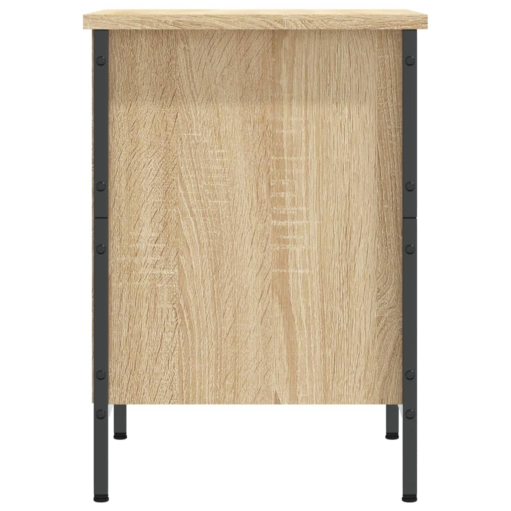 Schoenenkast 38x35x50 cm bewerkt hout sonoma eikenkleurig is nu te koop bij PeponiXL, paradijselijk wonen!