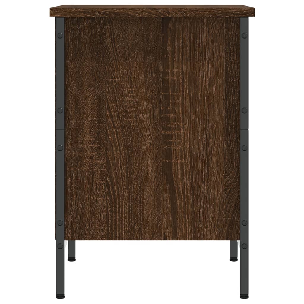 Schoenenkast 38x35x50 cm bewerkt hout bruin eikenkleur is nu te koop bij PeponiXL, paradijselijk wonen!