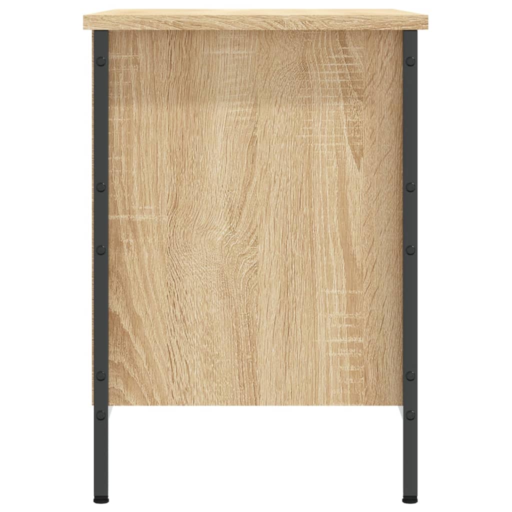 Schoenenkast 69x35x50 cm bewerkt hout sonoma eikenkleurig is nu te koop bij PeponiXL, paradijselijk wonen!