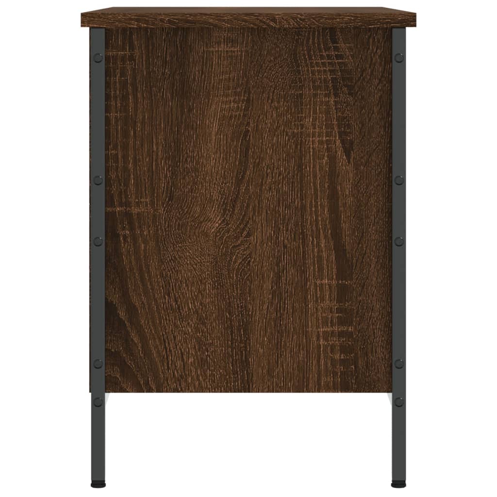 Schoenenkast 69x35x50 cm bewerkt hout bruin eikenkleur is nu te koop bij PeponiXL, paradijselijk wonen!