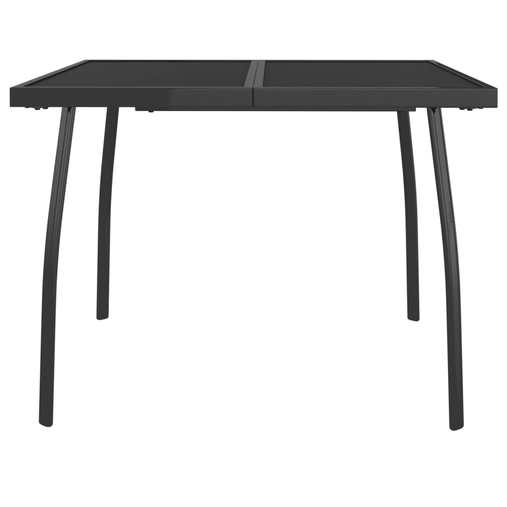 Tuintafel 100x100x72 cm staalgaas antracietkleurig is nu te koop bij PeponiXL, paradijselijk wonen!