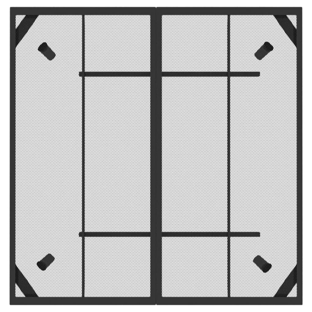 Tuintafel 100x100x72 cm staalgaas antracietkleurig is nu te koop bij PeponiXL, paradijselijk wonen!